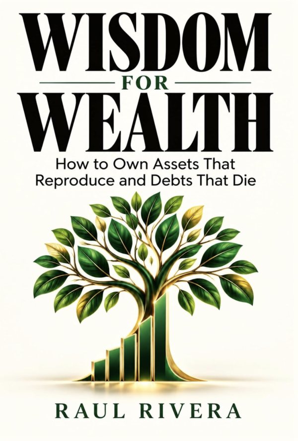Cover of Wisdom for Wealth: How to Own Assets That Reproduce and Debts That Die by Raul Rivera